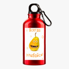 Металлическая бутылка 400 мл UV-DTF