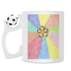 Кружка с футбольным мячиком