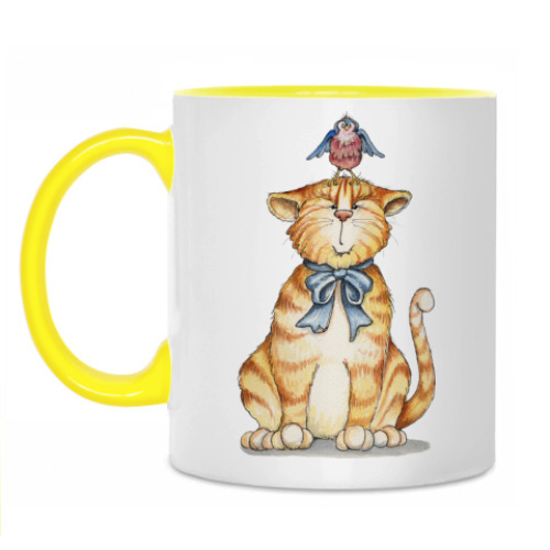 Кружка с принтом Рыжик