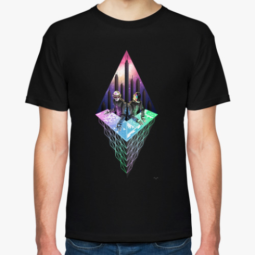 Футболка с принтом daft punk