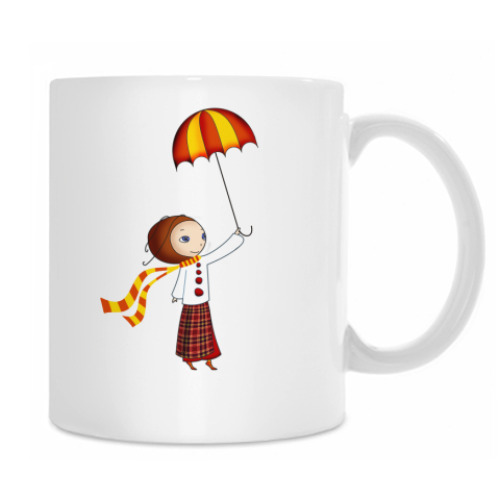 Кружка с принтом История про девочку