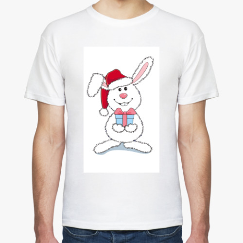 Футболка с принтом  Кролик