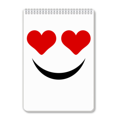 Блокнот с принтом Смайл