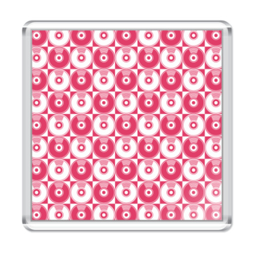 Магнит с принтом  CD Pattern