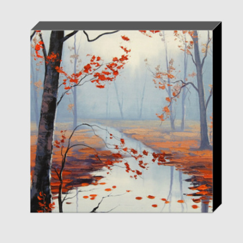 Холст с принтом 'Осенний ручей'