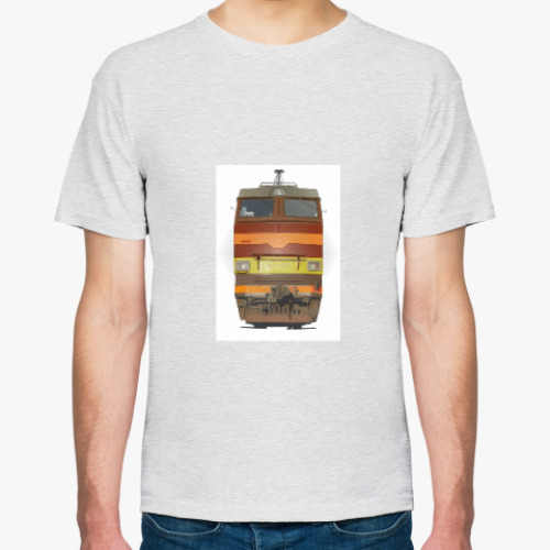 Футболка с принтом электровоз Теремок