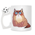 Кружка с футбольным мячиком