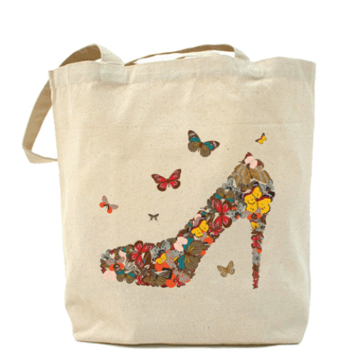 Сумка шоппер с принтом Туфля