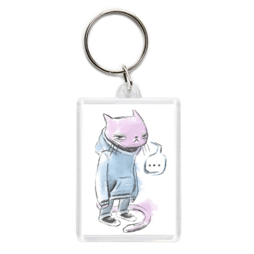 Брелок с принтом Кот