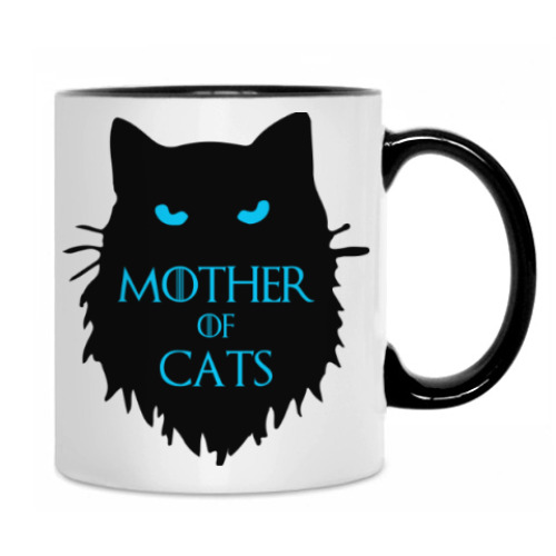 Кружка с принтом Mother of cats