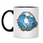 Кружка двухцветная