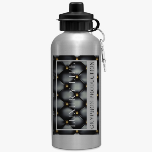 Бутылка с карабином (500 мл) с принтом GPLL