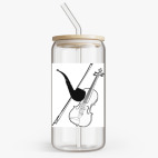 Банка с бамбуковой крышкой