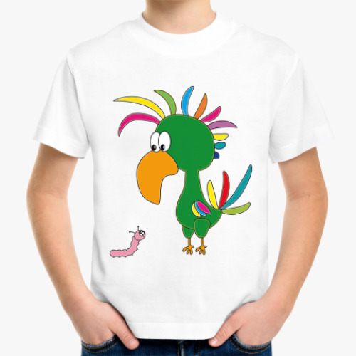 Детская футболка с принтом Bird