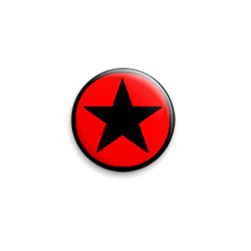 Значок 25мм с принтом Star