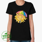 Женская футболка органик