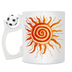 Кружка с футбольным мячиком