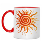 Двухцветная кружка Солнце
