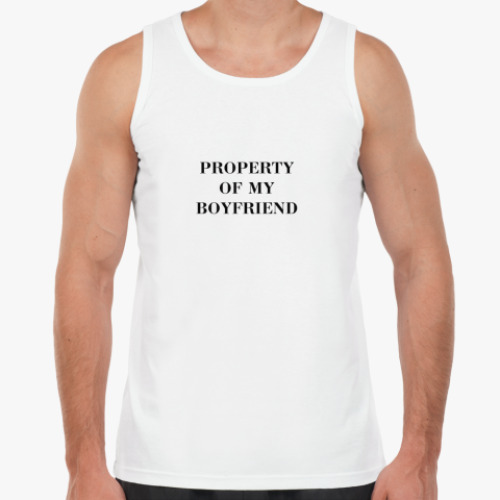 Майка с принтом Property Of My Boyfriend