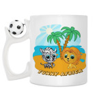 Кружка с футбольным мячиком