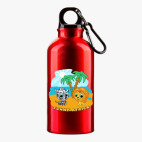 Металлическая бутылка 400 мл UV-DTF