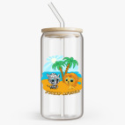 Банка с бамбуковой крышкой