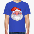 Классическая футболка Санта Клаус