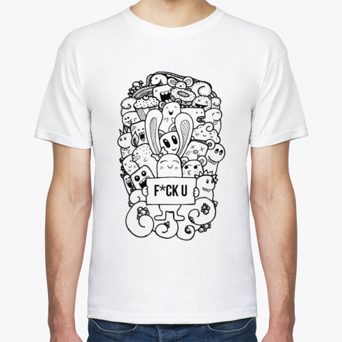 Футболка с принтом F*ck U для себя