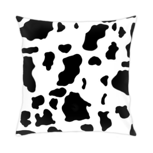 Подушка с принтом Коровка