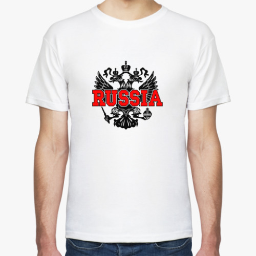 Футболка с принтом Russia