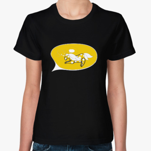 Женская футболка с принтом Солнечная пони