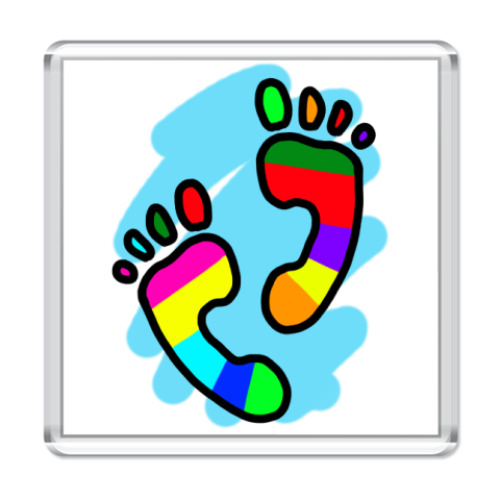 Магнит с принтом Ноги