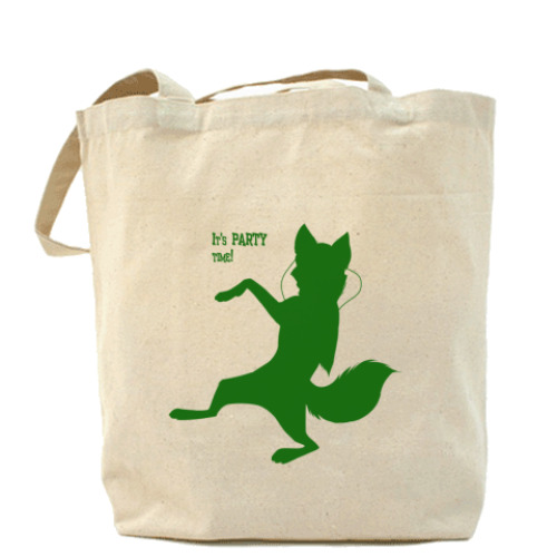 Сумка шоппер с принтом Party time