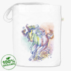 Сумка шоппер Лошадь акварелью