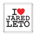 Магнит 6.5 x 6.5 см Я люблю Джареда Лето
