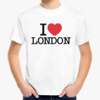 Детская классическая футболка I Love London