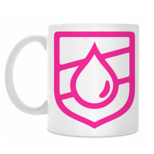 Кружка с принтом Droplet Emblem