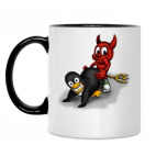 Кружка двухцветная