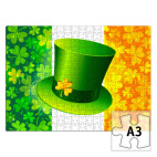 Пазл Зеленая шляпа+ирландский флаг
