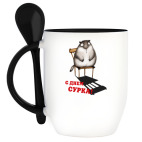 Кружка с ложкой