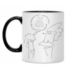 Кружка двухцветная