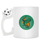Кружка с футбольным мячиком