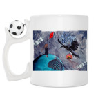 Кружка с футбольным мячиком