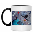 Кружка двухцветная