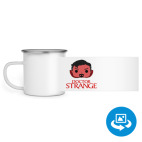 Кружка металлическая белая (круговая запечатка)