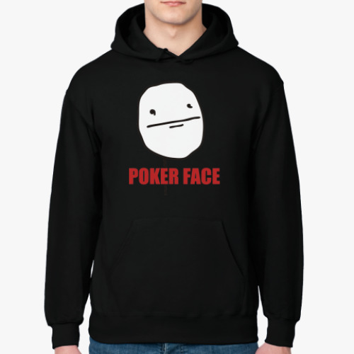 Толстовка худи с принтом Poker face