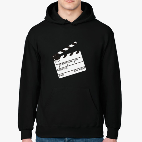 Толстовка худи с принтом Кинохлопушка