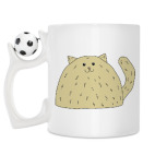 Кружка с футбольным мячиком