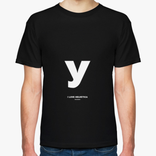 Футболка с принтом Флешмоб Helvetica. Алфавит.