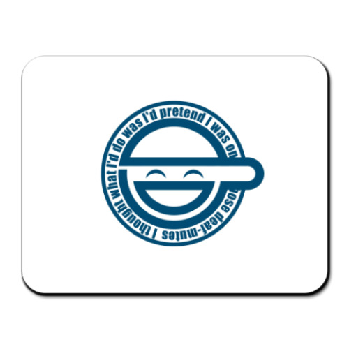 Коврик для мыши с принтом  Laughing Man